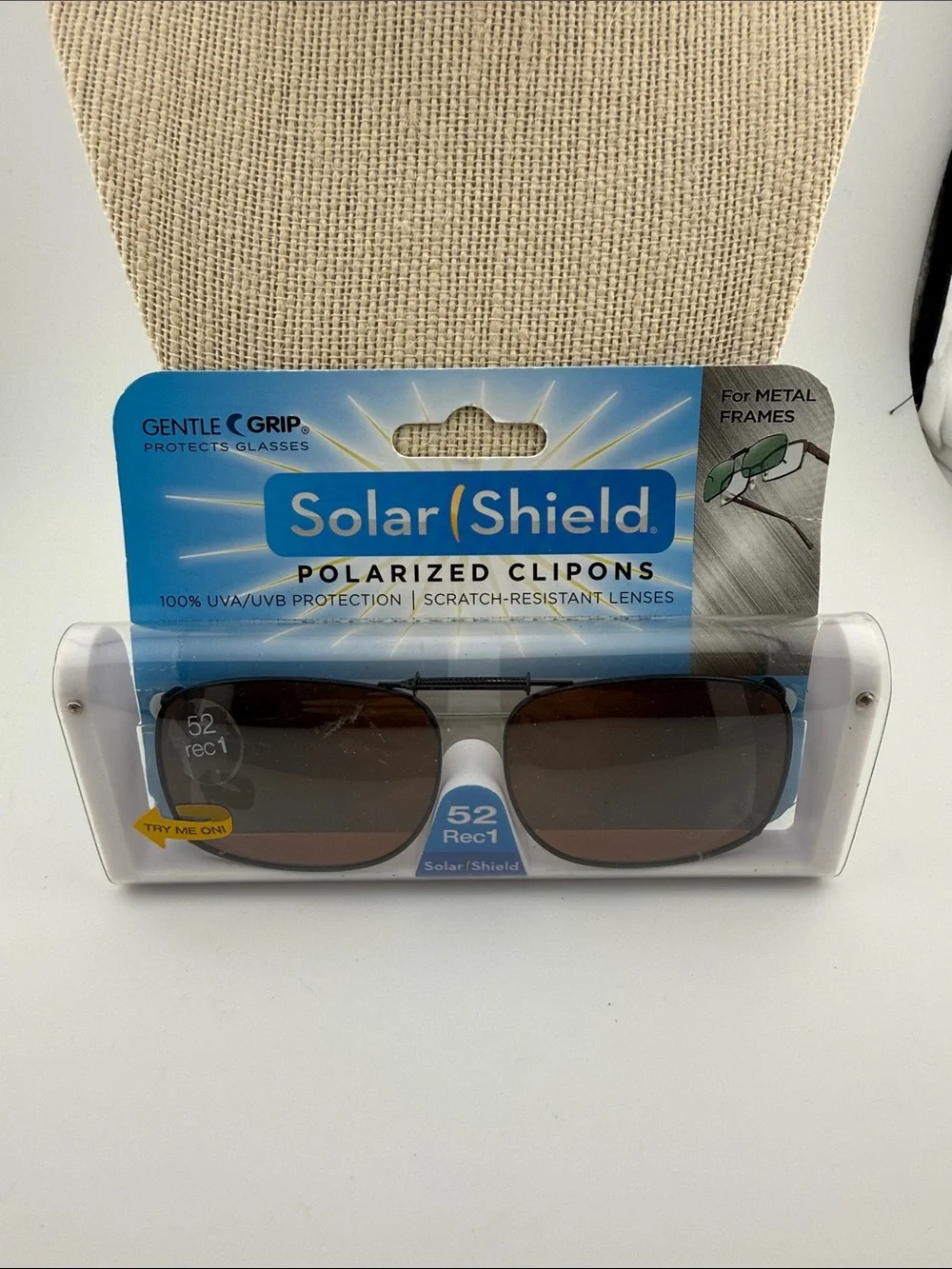 Solar Shield Polarized Clip-Ons with Brown Lenses